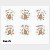 Hallo Lente Beer & Bijen Sticker (Vel)