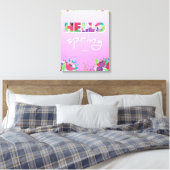 hallo Lente, Bloemen, canvas Afdruk (Insitu (Slaapkamer))