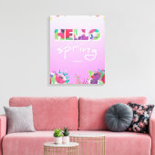 hallo Lente, Bloemen, canvas Afdruk (Insitu (Woonkamer))