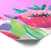 hallo lente, bloemen, poster, poster (Hoek)