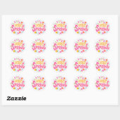 Hallo Lente Bloemen Sticker (Vel)