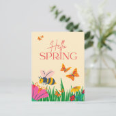 Hallo lente briefkaart (Staand voorkant)
