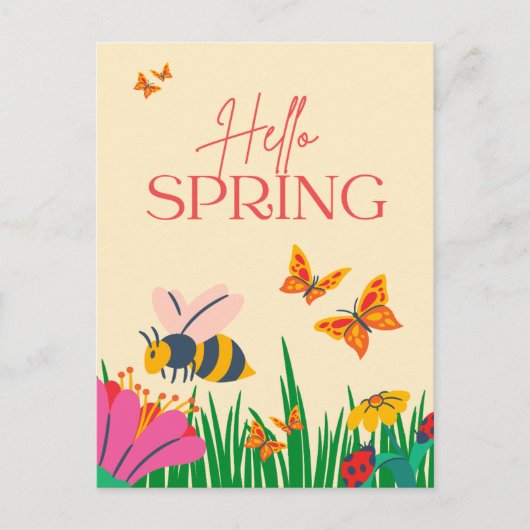 Hallo lente briefkaart (Voorkant)