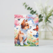 hallo lente briefkaart (Staand voorkant)