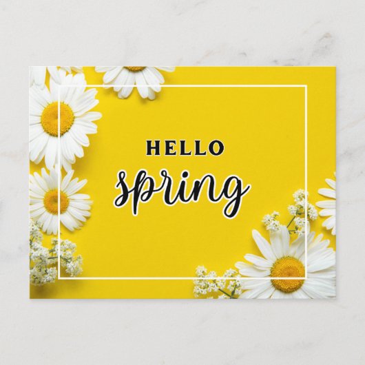Hallo lente  briefkaart (Voorkant)
