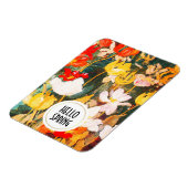 hallo Lente. Fine Art Custom Easter Gift Magneet (Linkerzijde)