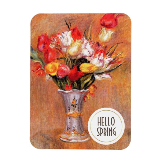 hallo Lente. Fine Art Custom Easter Gift Magneet (Verticaal)