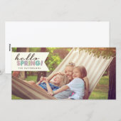 Hallo Lente Gelukkig Pasen Fotokaart Feestdagenkaart (Voorkant / Achterkant)