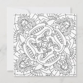 Hallo Lente: Gelukkige Pasen Kleurplaat Kaart (Voorkant)