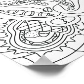 Hallo Lente: Gelukkige Pasen Kleurplaat Poster (Hoek)