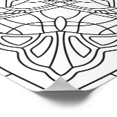 Hallo Lente: Geometrische Mandala Poster (Hoek)
