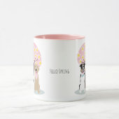 hallo lente-honden door Cherry Blossom Tree Mok (Midden)