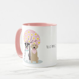 hallo lente-honden door Cherry Blossom Tree Mok