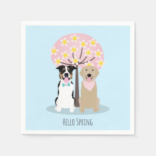 hallo lente-honden door Cherry Blossom Tree Servet