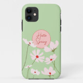 hallo Lente lichtroze rode kosmos bloemen bloemen Case-Mate iPhone Case (Achterkant)