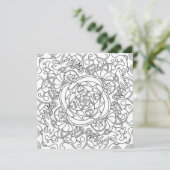 Hallo Lente: Mooie Kleurplaat voor Volwassenen (Staand voorkant)