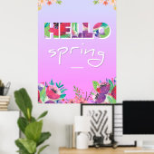 Hallo Lente Poster (Thuiskantoor)