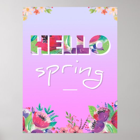 Hallo Lente Poster (Voorkant)