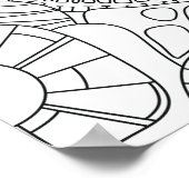 Hallo Lente: Prachtige Mandala Poster (Hoek)