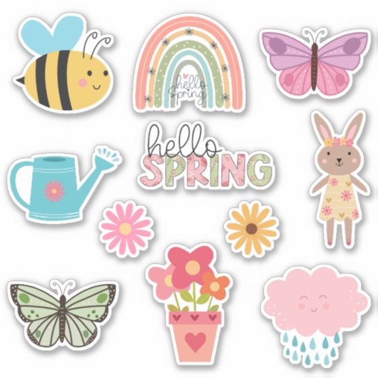 hallo lente sticker (Voorkant)