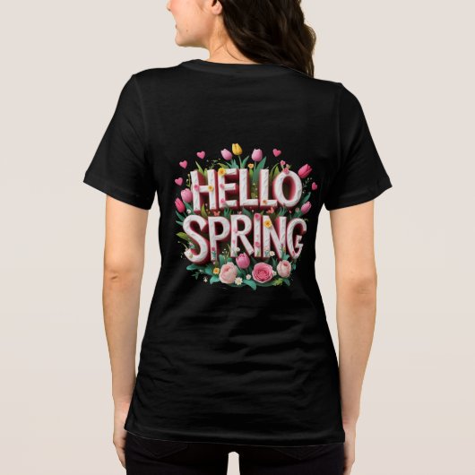 hallo lente Tri-Blend shirt (Achterkant)