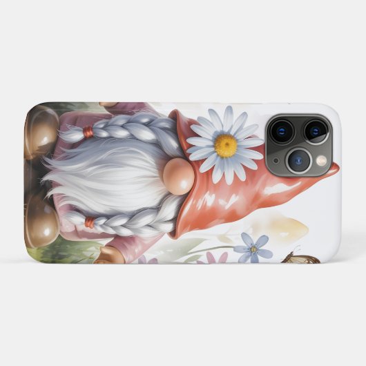 Hallo Lente Tuinkabouter: Schattige Kabouter met V Case-Mate iPhone Case (Achterkant (horizontaal))