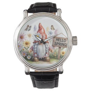 Hallo Lente Tuinkabouter: Schattige Kabouter met V Horloge