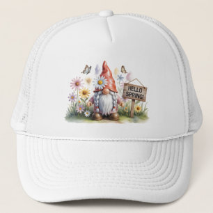Hallo Lente Tuinkabouter: Schattige Kabouter met V Trucker Pet