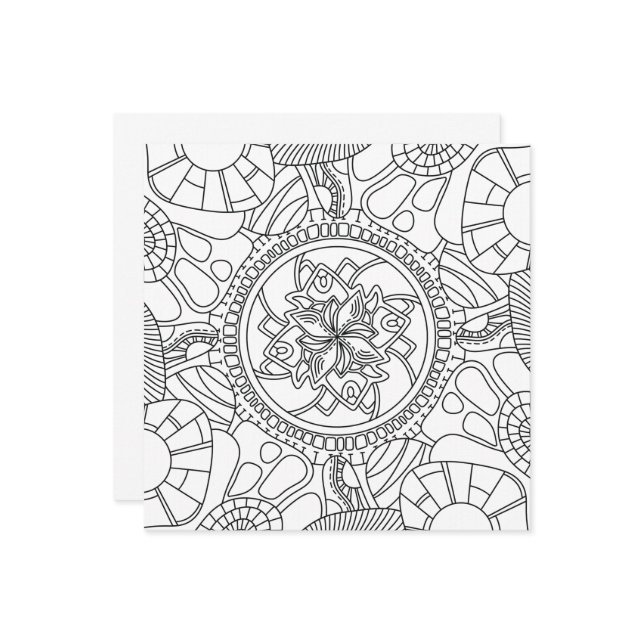 Hallo Lente: Verbazingwekkende Mandala (Voorkant / Achterkant in situ)