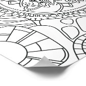 Hallo Lente: Verbazingwekkende Mandala Poster (Hoek)