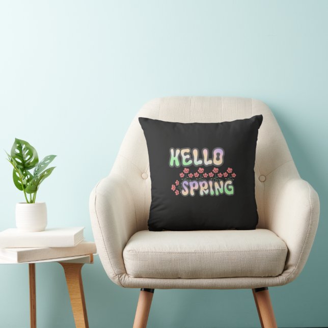 Hallo Lente | Verse Bloemdecoratieve Kussen (Stoel)