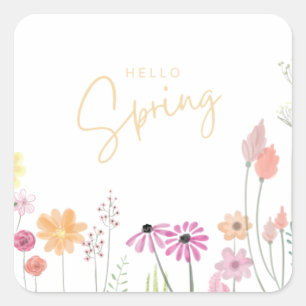 hallo lente vierkante sticker