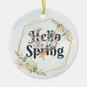 hallo lentemvogels keramisch ornament (Voorkant)