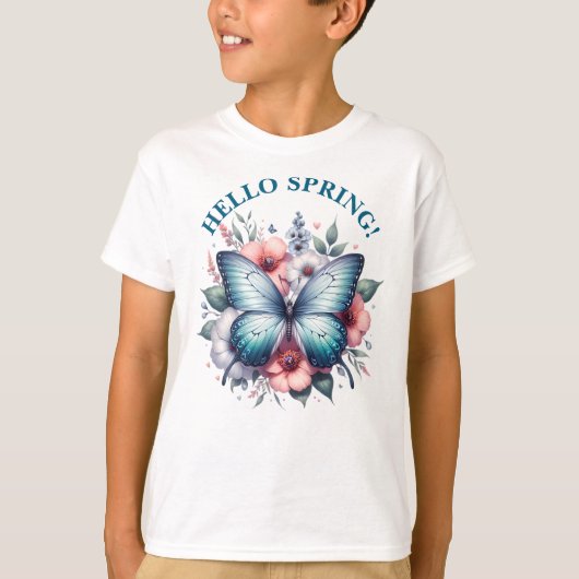 Hallo Lentevlinder-96282 T-shirt (Voorkant)