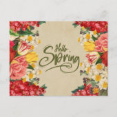 hallo lentulp, Daffodil Flowers Briefkaart (Voorkant)