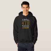 Hallo Leopard IVe klas terug naar school Eerste da Hoodie (Voorkant volledig)