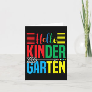hallo leraar Kinderopleiding Terug naar school Kaart