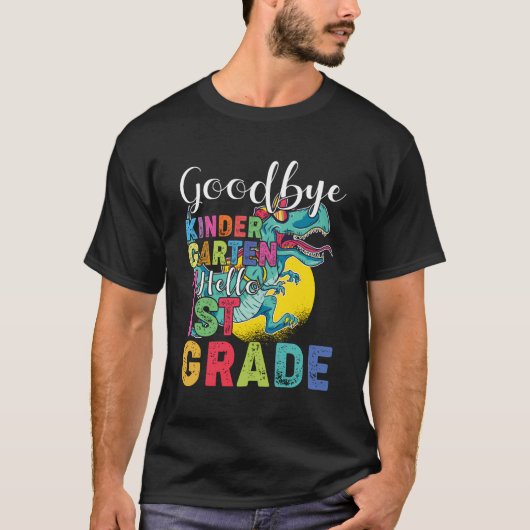Hallo leraar student zo lang kleuterschool t-shirt (Voorkant)