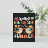 Hallo Leraar Studenten Afscheid 9e Grade Briefkaart (Staand voorkant)