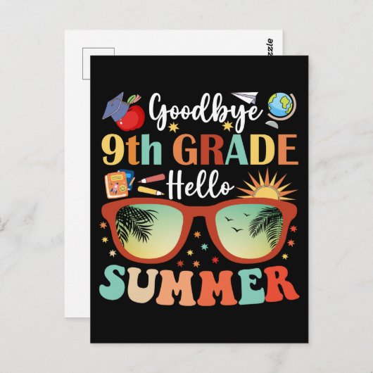 Hallo Leraar Studenten Afscheid 9e Grade Briefkaart (Voorkant / Achterkant)