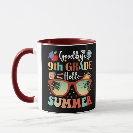 Hallo Leraar Studenten Afscheid 9e Grade Mok (Links)