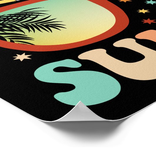 Hallo Leraar Studenten Afscheid 9e Grade Poster (Hoek)