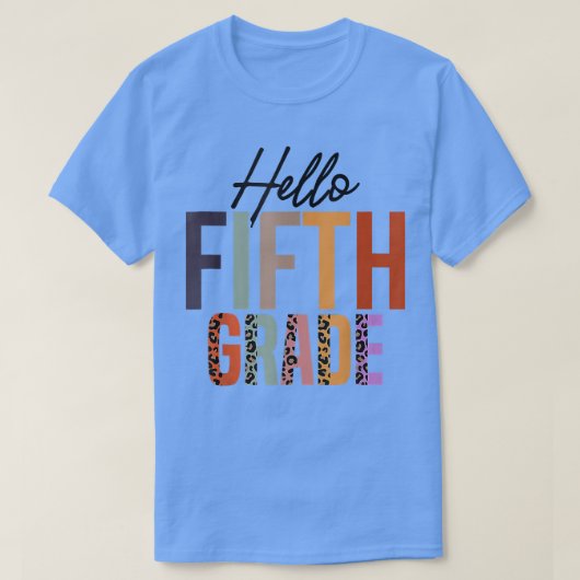 hallo lerarenopleiding van de vijfde klas t-shirt (Design voorkant)