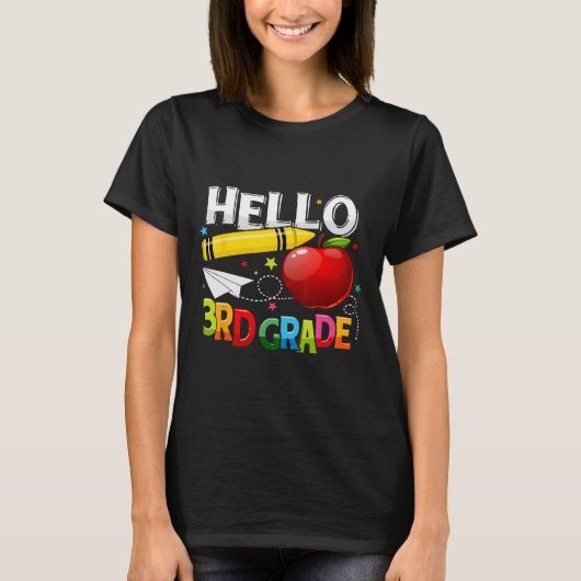hallo lerarenteam van de derde klas t-shirt (Voorkant)