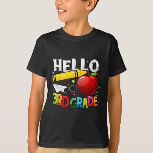hallo lerarenteam van de derde klas t-shirt (Voorkant)
