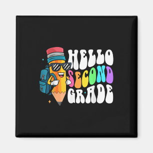 Hallo leuk potlood voor de tweede klas terug naar  magneet