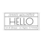 Hallo Leuk "Terugkeer" Zelfinktende Stempel (Design)