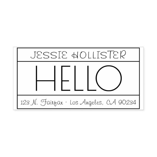 Hallo Leuk "Terugkeer" Zelfinktende Stempel (Design)