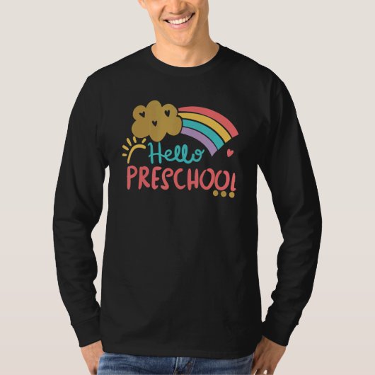 Hallo Leuke Cloud Rainbow T-shirt (Voorkant)