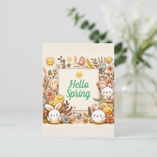 Hallo Leuke dieren, Briefkaart (Staand voorkant)